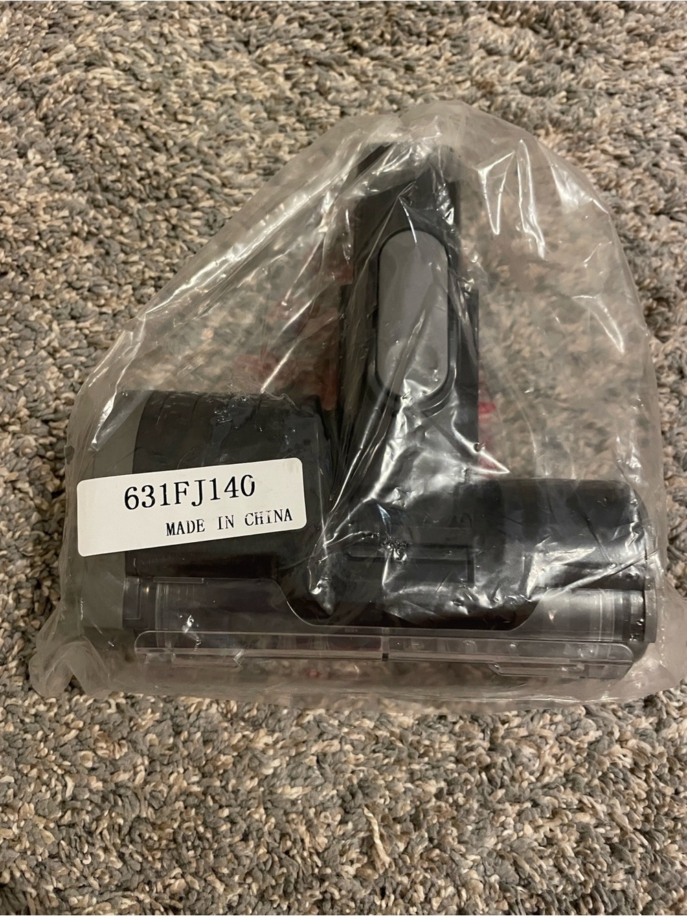 Universal Black Motorized Vacuum Brush Head - Compact Replacement
